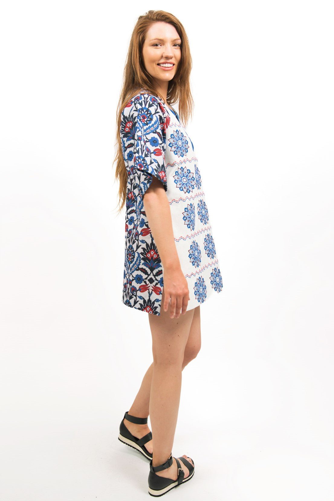 AREZU EMBROIDERED WOOL & IKAT TOP-Zoha-stride