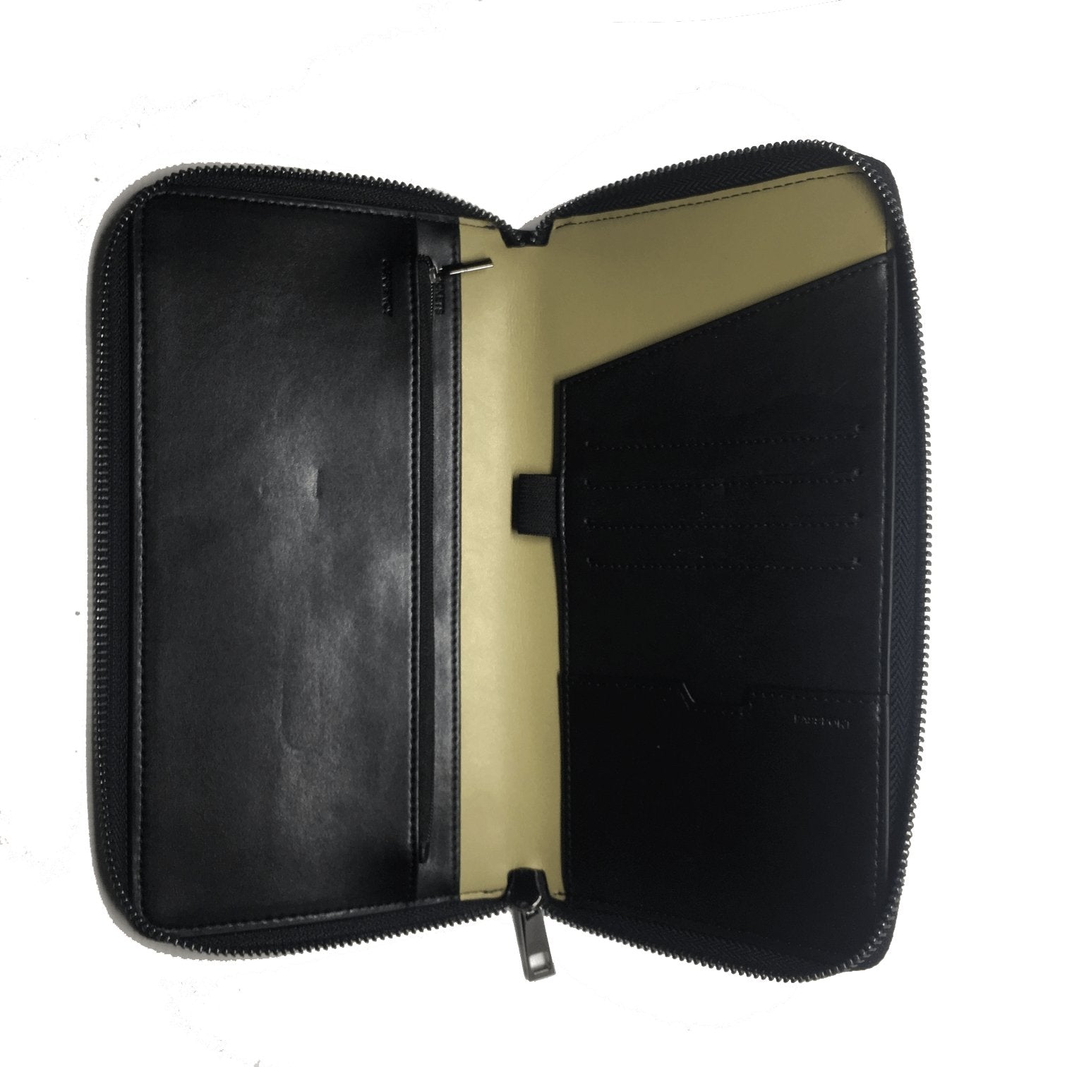 Black Vegan Leather Travel Wallet-Time IV Change-stride