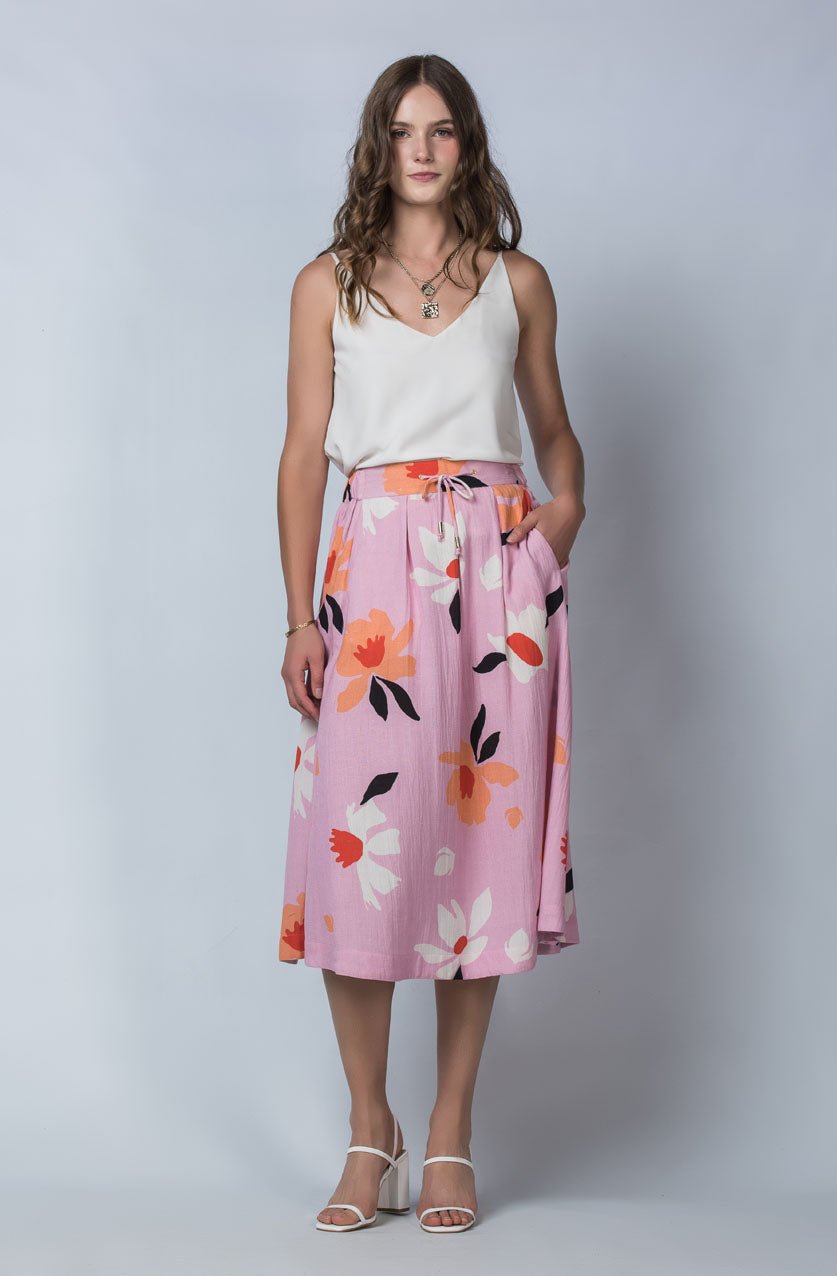 Kathleen Skirt - Lilac Magnolia-Devoi-stride