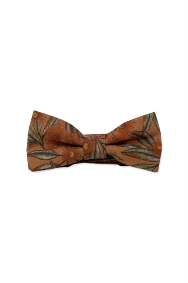 Kids Bow Tie - Flowering Gum Terracotta-Peggy & Finn-stride