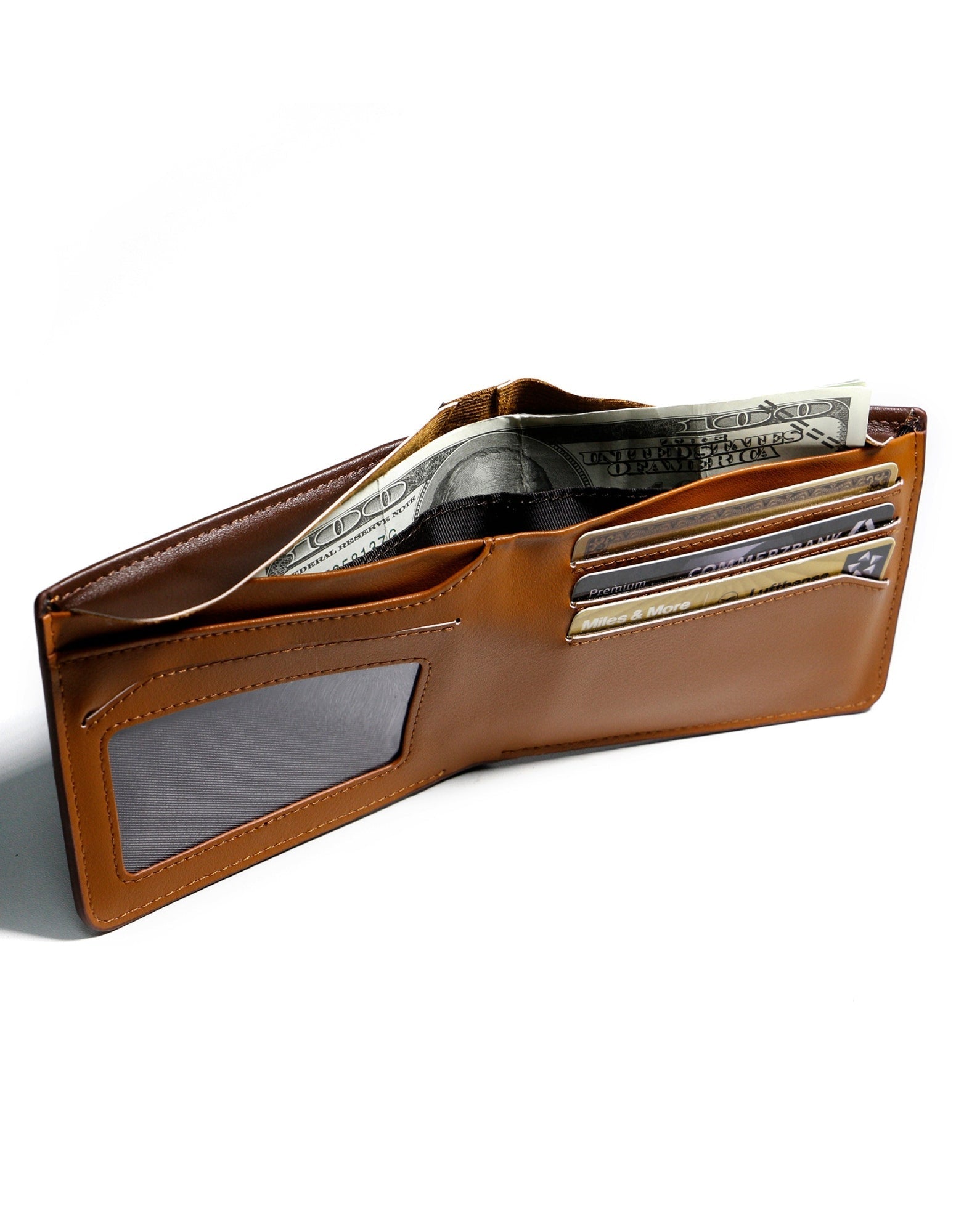 NEWTOWN VEGAN LEATHER WALLET - BROWN-La Enviro-stride