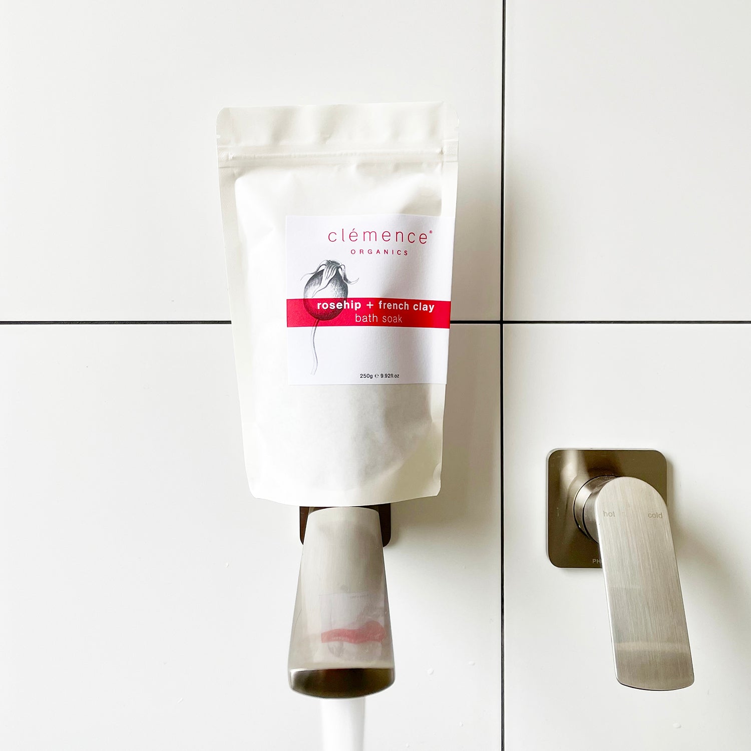 Rosehip + French Clay Bath Soak-Clemence Organics-stride